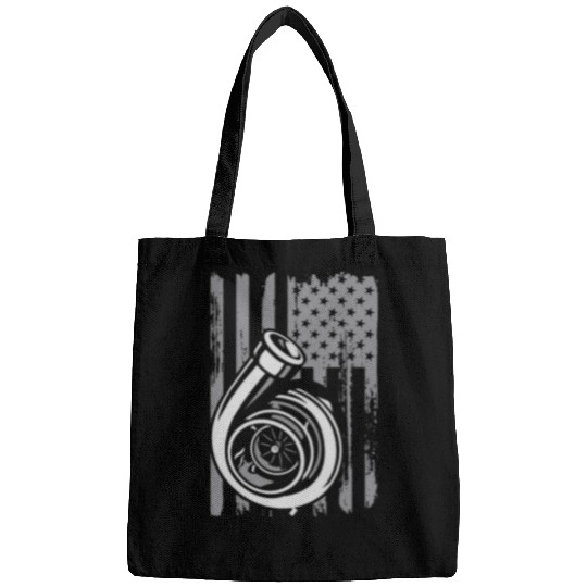 American Turbo Flag July 4th Tuner Car Racing Drifting Lover Bags