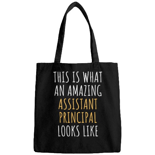 ASSISTANT PRINCIPAL Funny Job Title Profession Worker Idea Bags