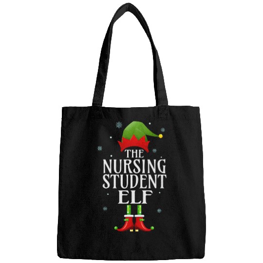 Nursing Student Elf xmass Funny Family Matching Christmas Bags