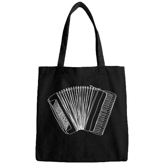 Funny Accordion Piano Accordion Oneline Art 2 Player Bags