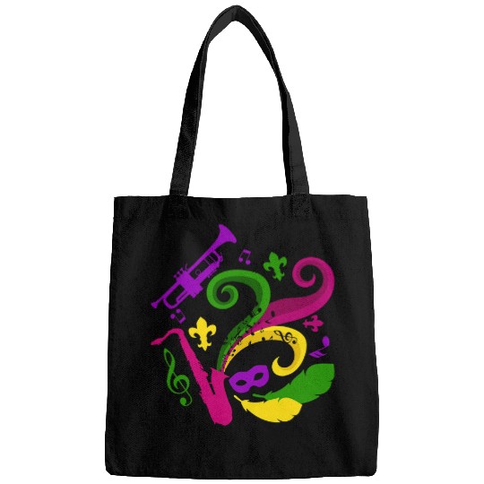 Funny Trumpet carnivals Music Trumpet Saxophone Parade Gift Mardi Gras 1 Bags