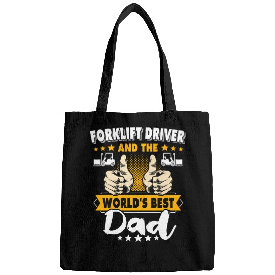 Fork Lift Truck Forklift Operator Dad 1 Bags