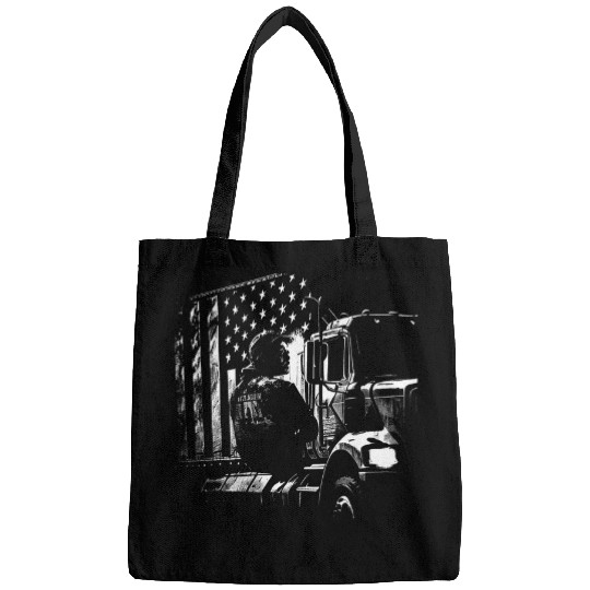 Funny trucker American Big Rigs Diesel Truck Driver 7 Bags