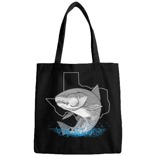 Funny Drummer Fishing Redfish Fishing Red Drum Tailing Texas Gulf Coast Redfishing Fisher Bags