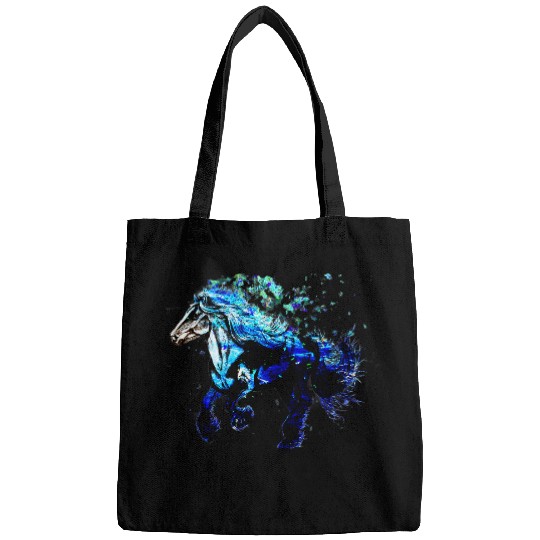 Horse Lover Galaxy horse animal print design Bags