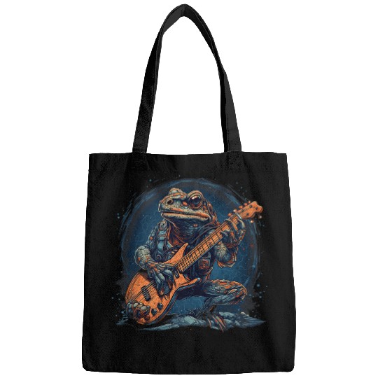 Funny Guitar Electric Guitar Rock Music Toad Guitarist Bags