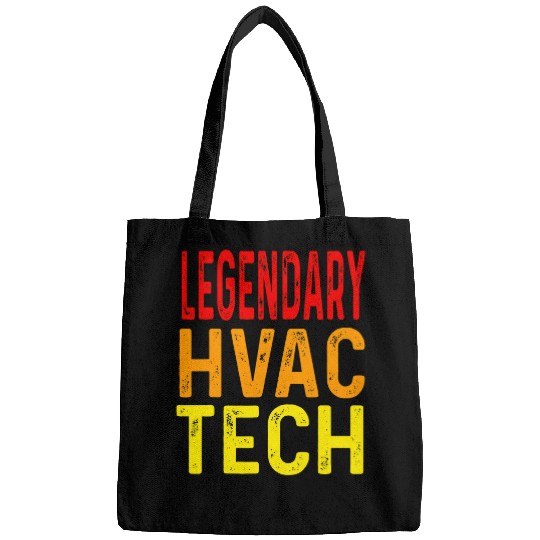 Funny Legendary HVAC Tech Heating Cooling Technician Worker Bags