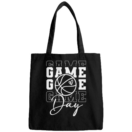 Sport Basketball Game Day Sport Lover Mothers Day Basketball Mom Women Girl Bags