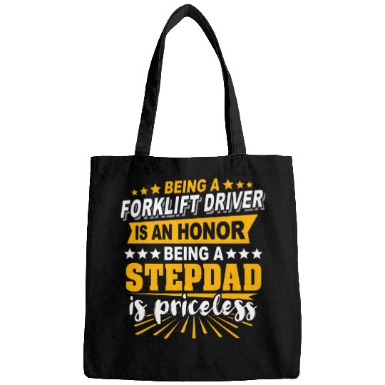 Fork Lift Truck Stepdad Forklift Operator Bags