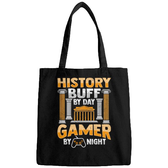 History Teacher Gamer Design for History Buff Historian Bags
