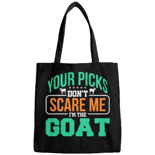 Sport American Football Funny Goats Fantasy Football 2Funny Saying Im The Goats Bags