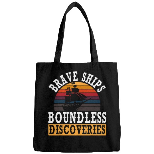 Brave Ships Boundless Discoveries Indigenous Columbus Day Bags
