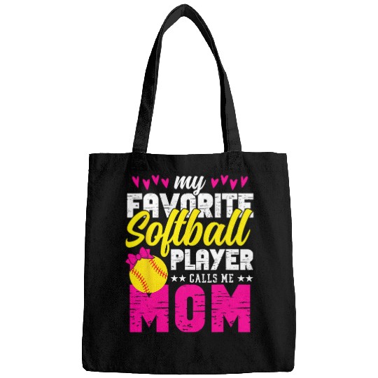 Softball Gift Funny Softball Mom Daughter Practice Proud Parents Bags