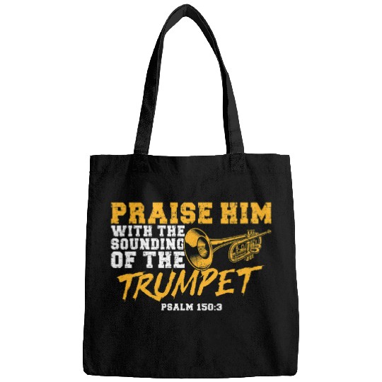 Funny Trumpet Player vintages Praise Him With The Sounding Of The 2 Bags
