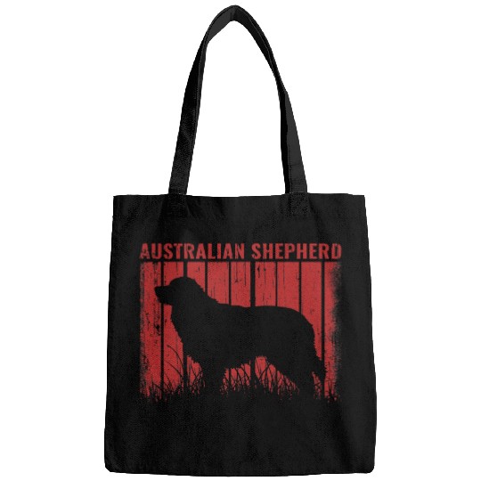 Dogs 365 Retro Australian Shepherd Dog vintages Gift Bags