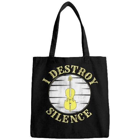 Funny Cellist Funny Music Cello I Destroy Silence 2For Orchestra Bags