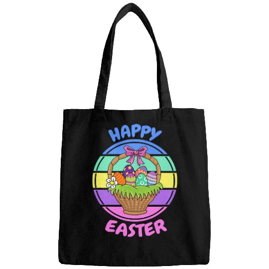 Happy Easter Egg Basket Bags