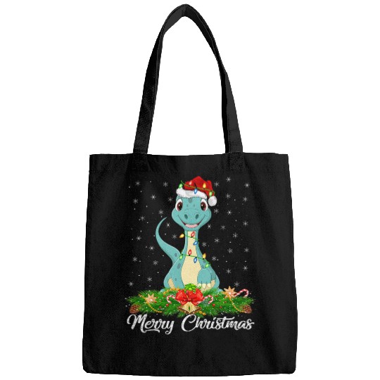 Brontosaurus Lighting xmass Tree Matching Dinosaur Christmas Bags