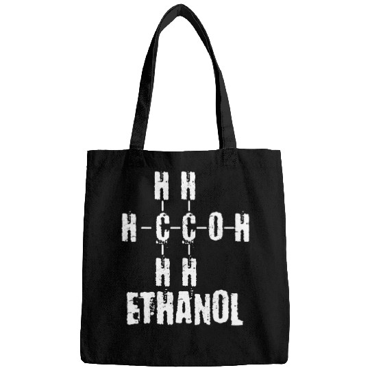 Funny Nerdy Ethanol Alcohol Beer chemicals Chemistry Teacher Bags