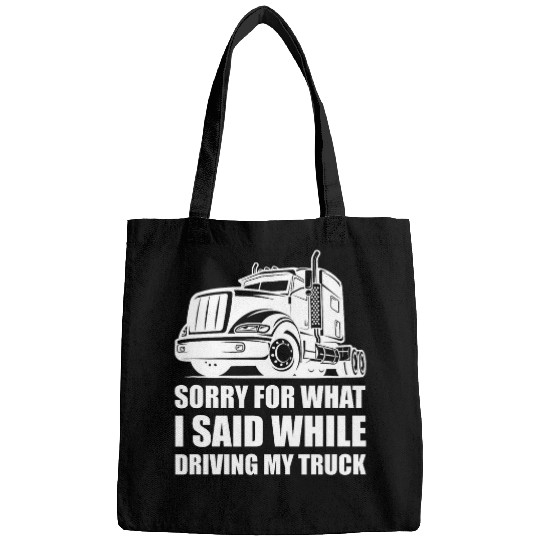 Big Rig Semi Trucker Design for a Flatbed Truck Driver Bags