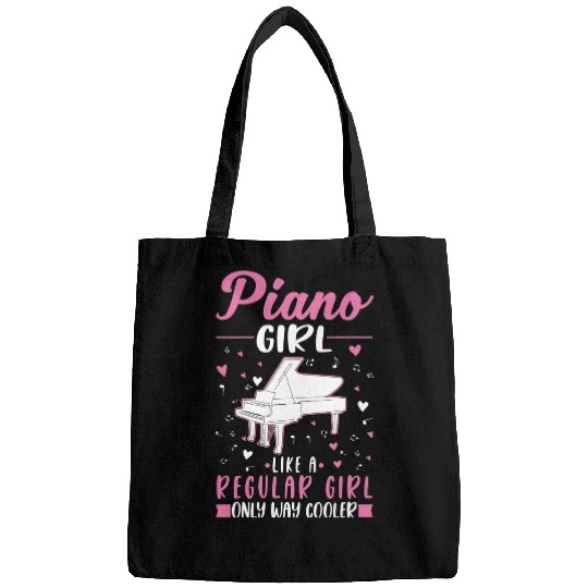 Funny Piano Music Girl Pianist Piano Player 3 Bags