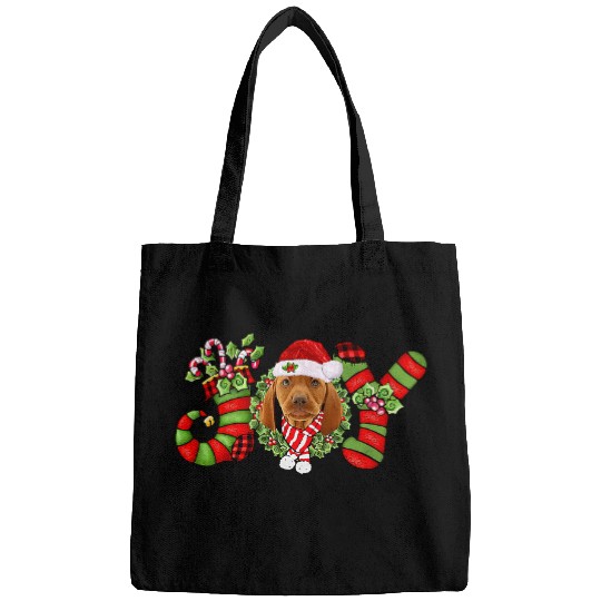 Dog Vizsla Joy Christmas Vizsla Dog Santa Pajamas Xmas Bags