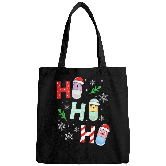 Ho Ho Ho Pills Pharmacist Snowflakes Cute Christmas Lover Bags