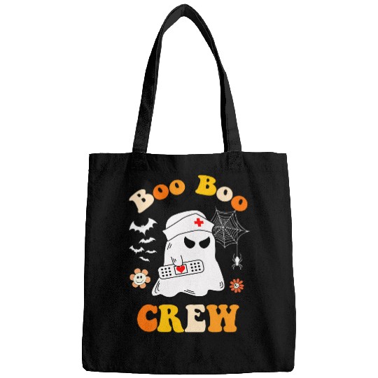 Groovy Boo Boo Crew nurses Funny Women Halloween nurses 1 Bags