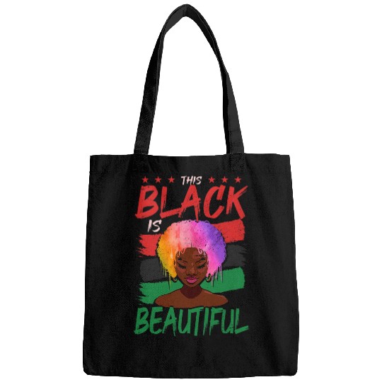 Black Is Beautiful African American Black History Juneteenth Bags