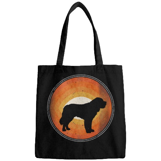 Dog Saint Bernard Graphic 365 Dog Breed Saint Bernard Retro Style Bags