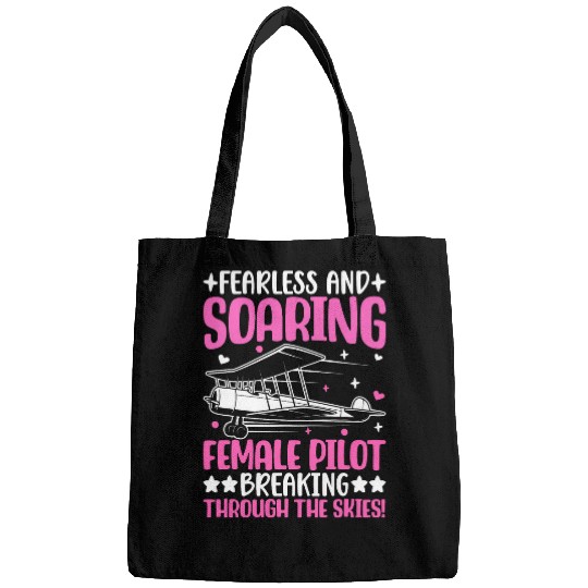 Fearless and Soaring Female Pilot Airline Pilot Bags