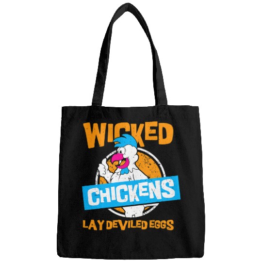 Chicken Lover wicked chickens lay deviled eggs 2chicken lovers Bags
