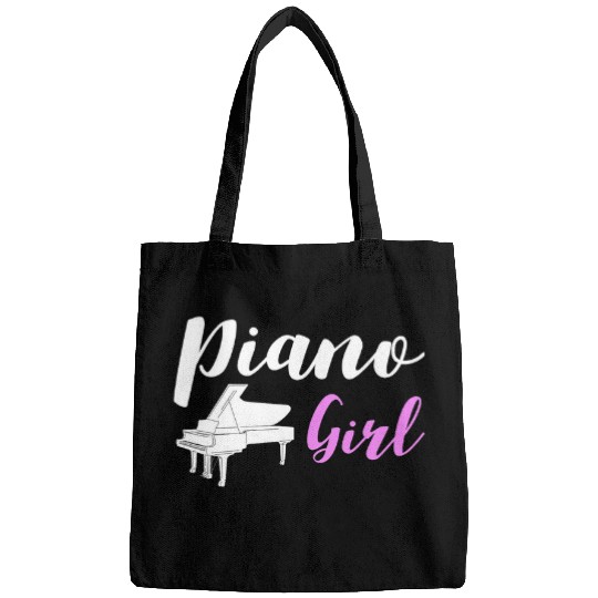 Funny Piano Music Girl Piano Player Pianist 1 Bags