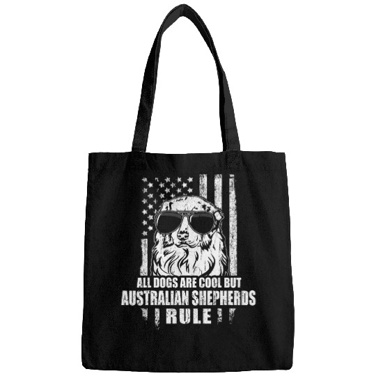 Dogs are Cool Australian Shepherds Rule vintages Retro Bags
