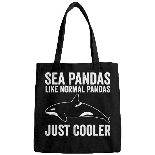 Funny Bear Funny Orca Whale Sea Panda Like Normal Pandas Just Cooler Cute Bears Bags