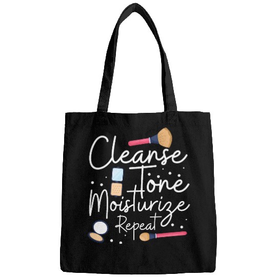 Cleanse Tone Moisturize Repeat Cosmetologist Esthetician Bags