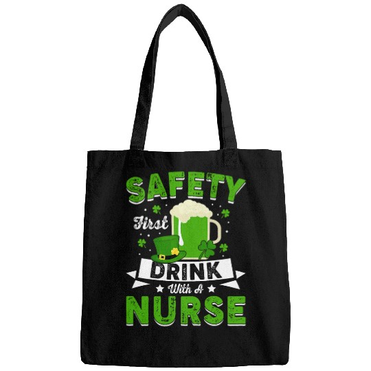 Saint Patricks Day With A nurses Safety First Drink Bags