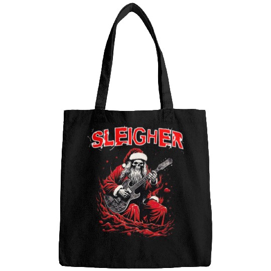 Funny Guitar Christmas Sleigher Santa Skeletons Electric Guitar Bags