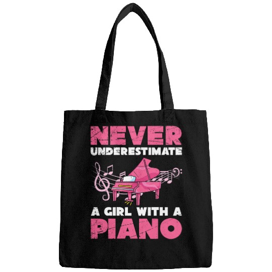 Funny Piano Music Funny Piano Player Women Pianist Girls Classical Music Piano Bags