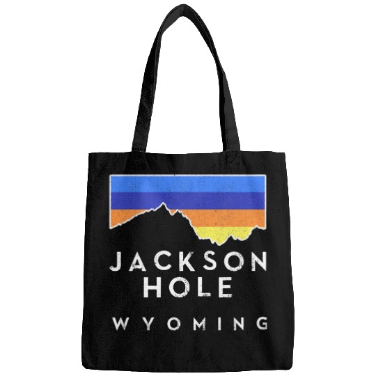 Climbing Climber Jackson Hole Retro Mountain vintages Climbing Mountain Climb Bags
