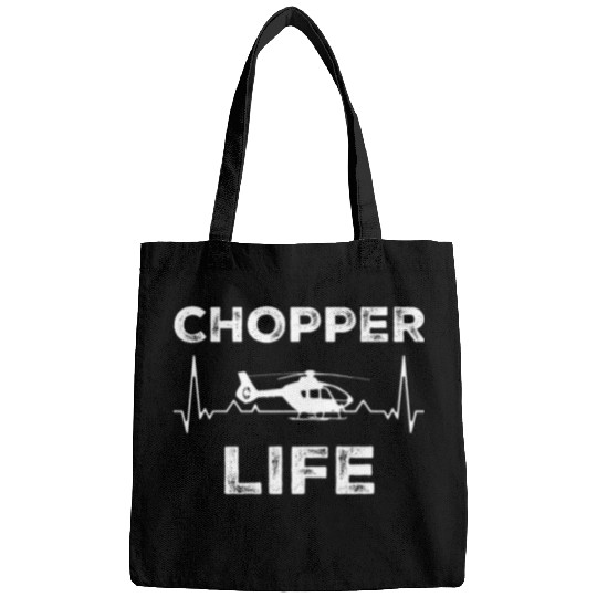 Funny Heli Pilot Men Chopper Life Helicopter Pilot Aviation Bags