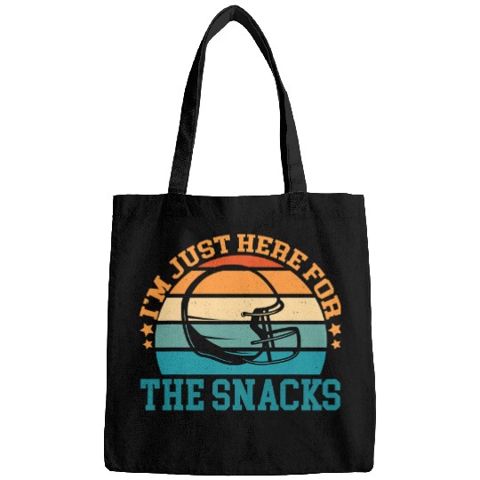 Sport American Football Im Just Here For The Snacks Funny Football 2 8 Bags