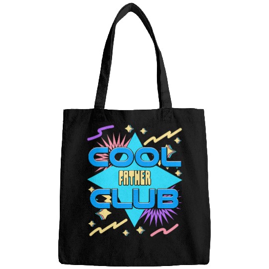 Cool Father Club Funny Dad Humor Daddy Family Bags