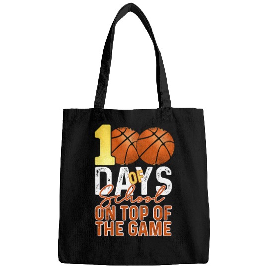 Funny Basketball 100th Day Students Boys Girls Basketball 100 Days Of School Bags