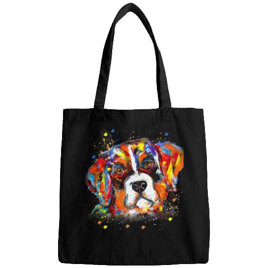 Dog Saint Bernard Colorful Saint Bernard Dog Funny Gift Bags