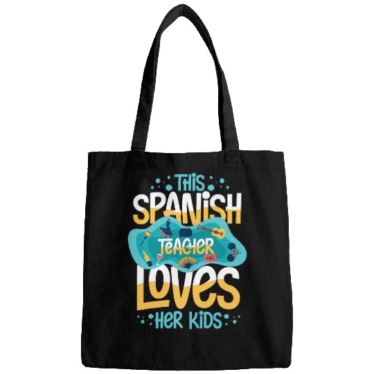 Spanish Teacher Spain Flag Language Lesson Student Bags