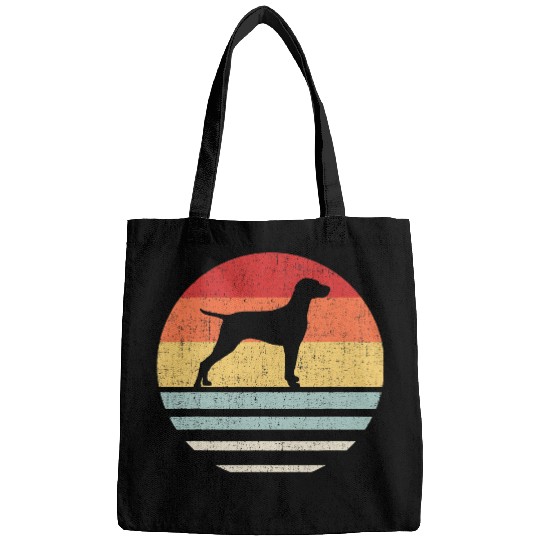 Dog Vizsla vintages Retro Vizsla Dog Mom And Dad Cute Dog Lover Owner Bags