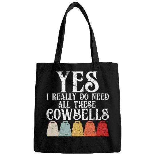 Cow Lover Bell More Cowbell vintages Funny Drummer Cowbell Funny 28 Bags