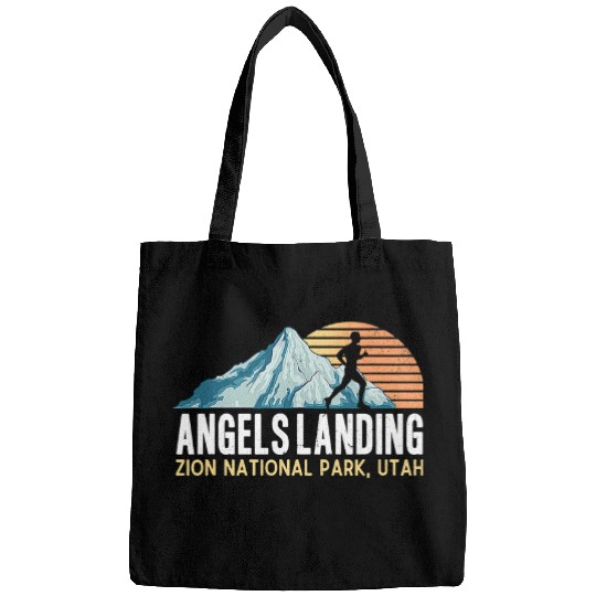 Hiking Hiker Angels Landing Hiking Trail vintages Zion National Park Utah Hike Bags