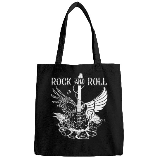 Funny Guitar Rock And Roll Musical Instrument Guitarist Bags
